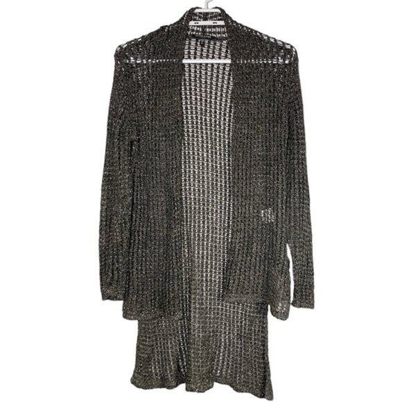 Eileen Fisher Open Front Linen Cotton Cardigan size PP - Picture 1 of 7